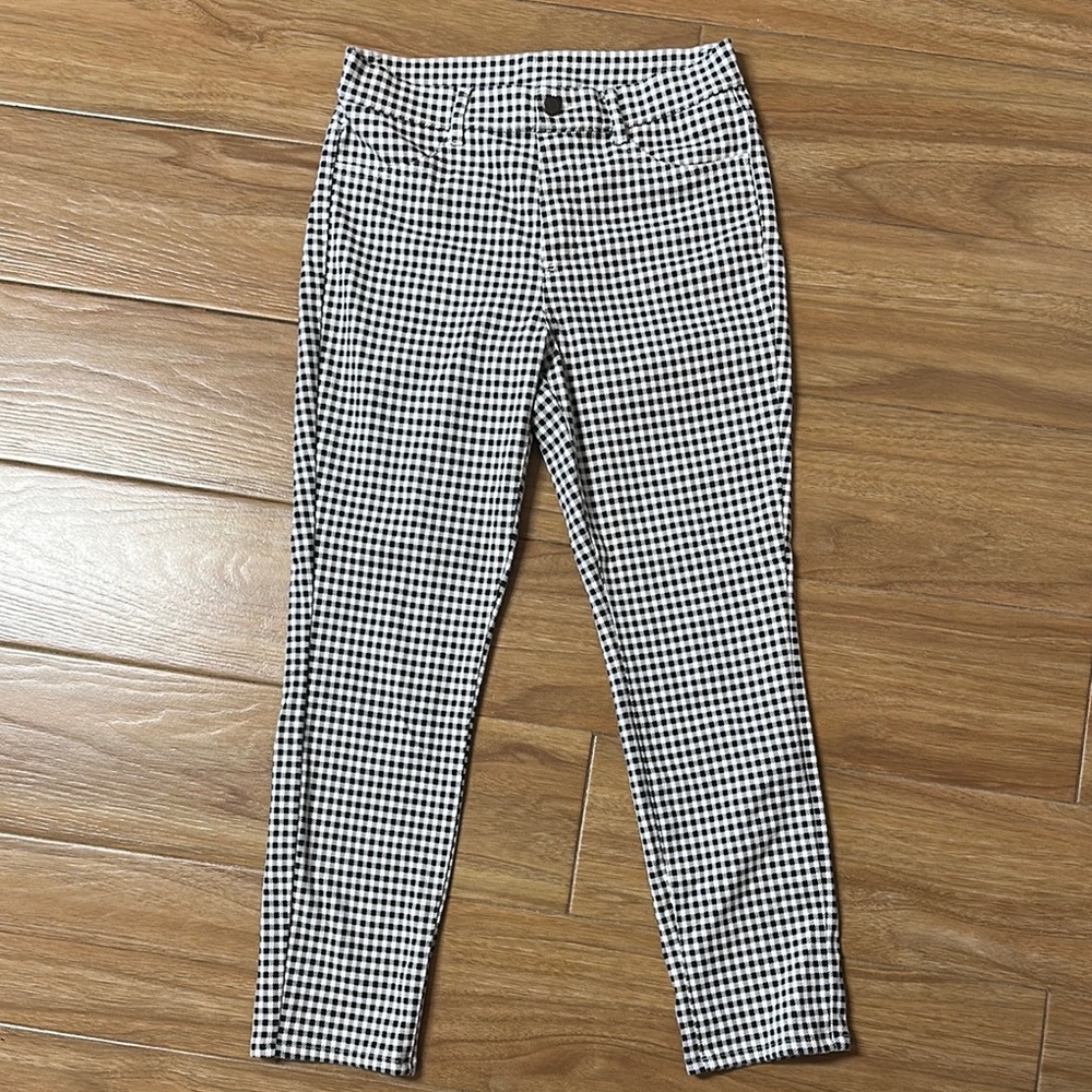 Uniqlo Black and White Gingham Pants